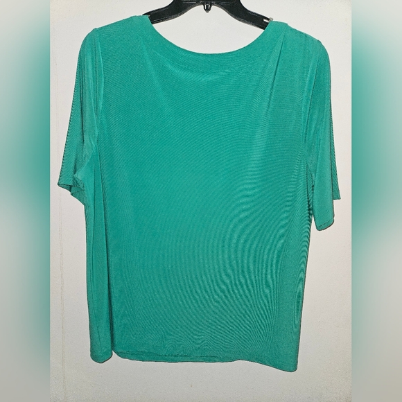 🛍db Kelly Green Square Neck Blouse 2X - Picture 3 of 4